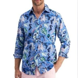 Mens Club Room Refined Woven Button Down XL - B5